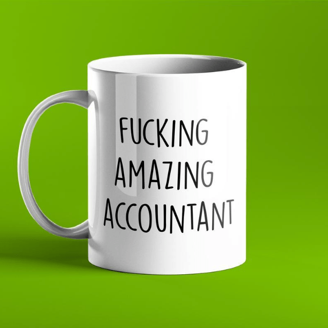 Fucking Amazing Accountant - Personalised Coffee Mug - Prickly Cards